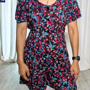 Jamie Brooke Tulip Print Romper – Size Large